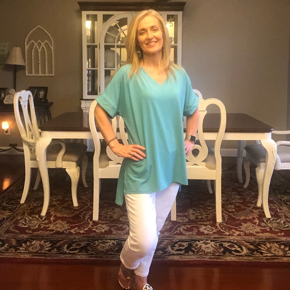 Zenana Rolled Sleeve Brushed Duty Tunic